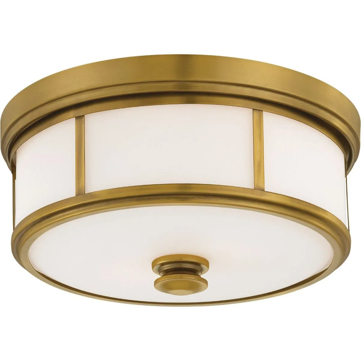 16 in. 3 Lights Flush Mount Light Gold finish