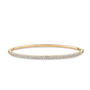 1ct TW Diamond Bangle in 9ct Gold