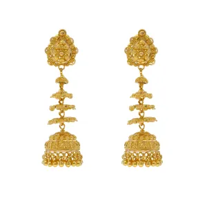 22K Yellow Gold Earrings (15.8gm)