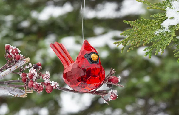 2"L Elegant Cardinal Ornament