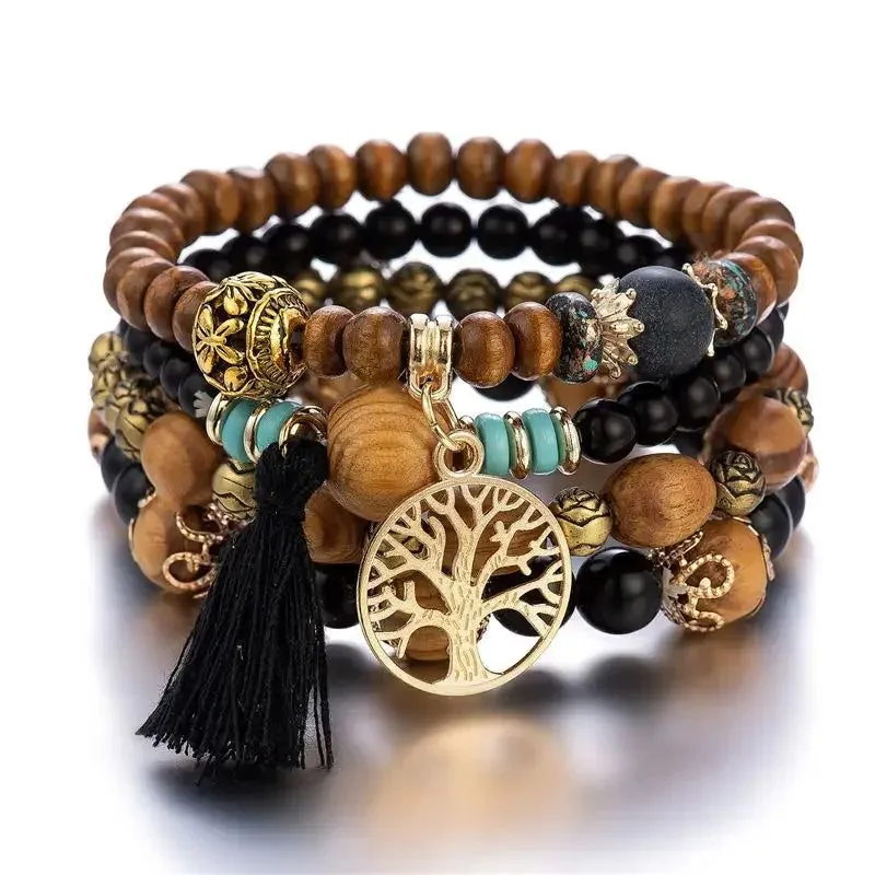 4PCS Bohemia Tree of Life Bracelet