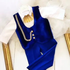 Adem Baby Boy Jumpsuit Royal Blue