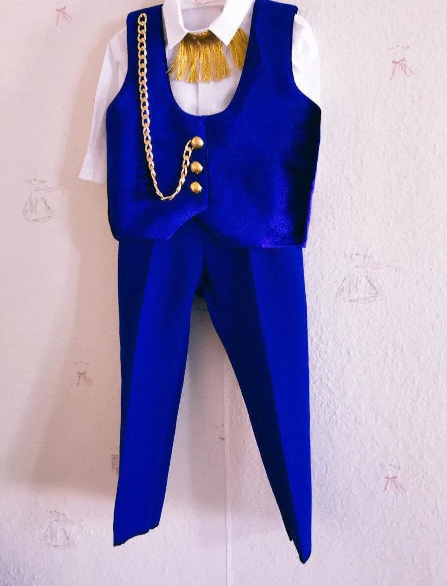 Adem Baby Boy Jumpsuit Royal Blue