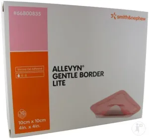 Allevyn 66800835 Thin Silicone Foam Dressing 4 X 4 Inch, Box of 10