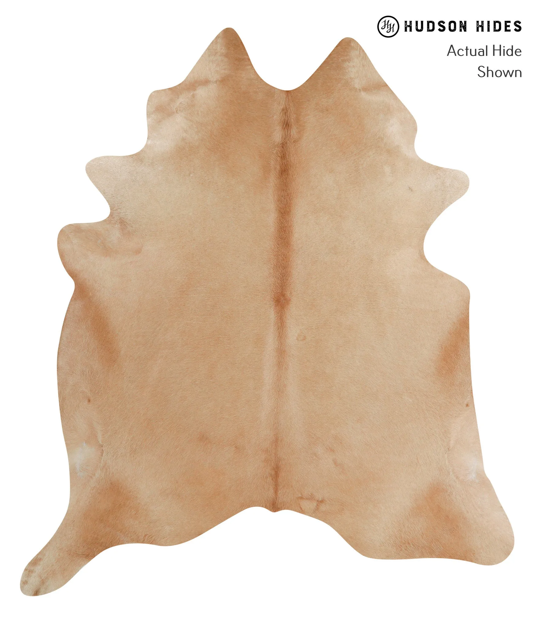 Beige XX-Large Brazilian Cowhide Rug 7'8"H x 6'9"W #82661 by Hudson Hides