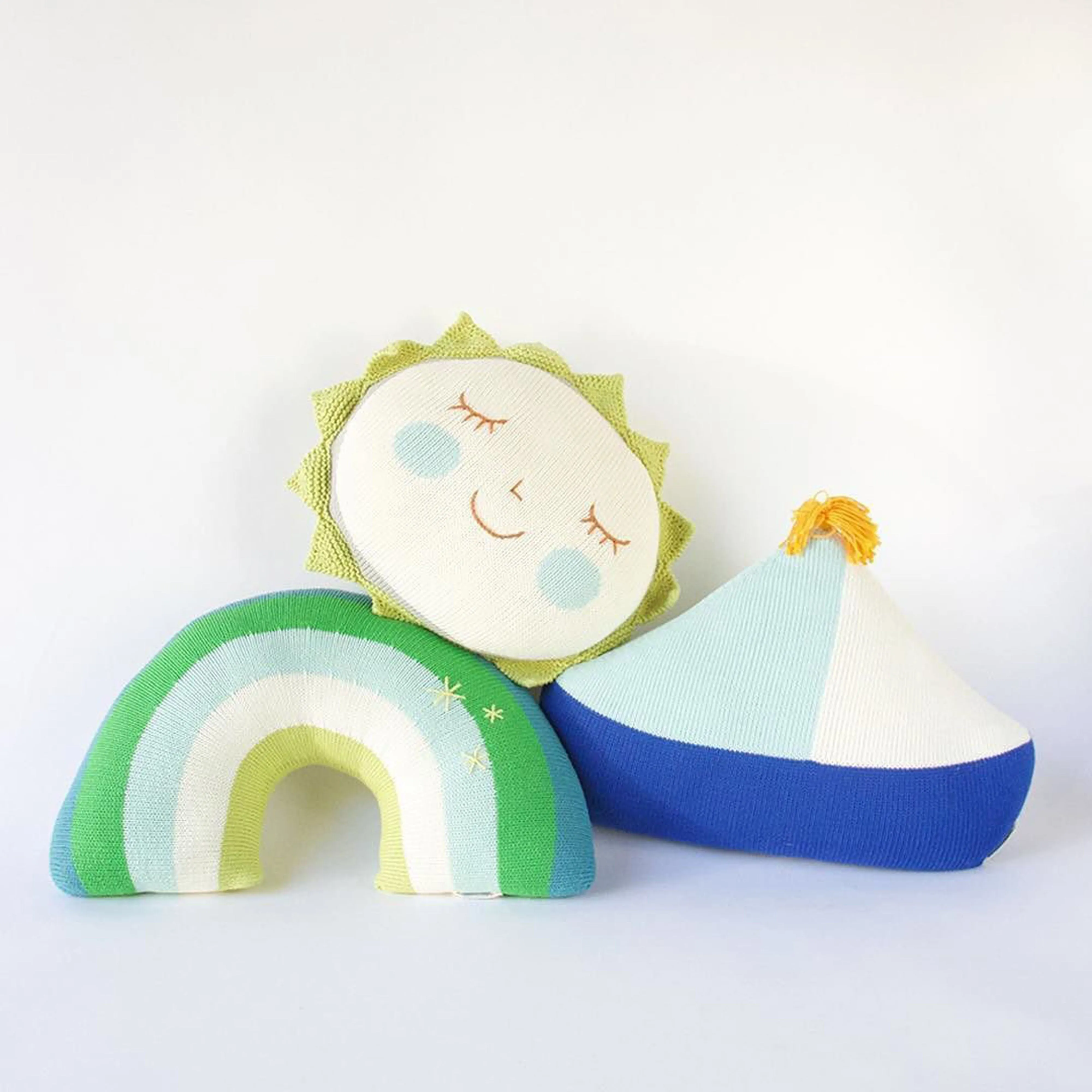 Blabla Kids Boat Pillow Blue