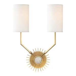 Borland 18 in. Armed Sconce Brass finish