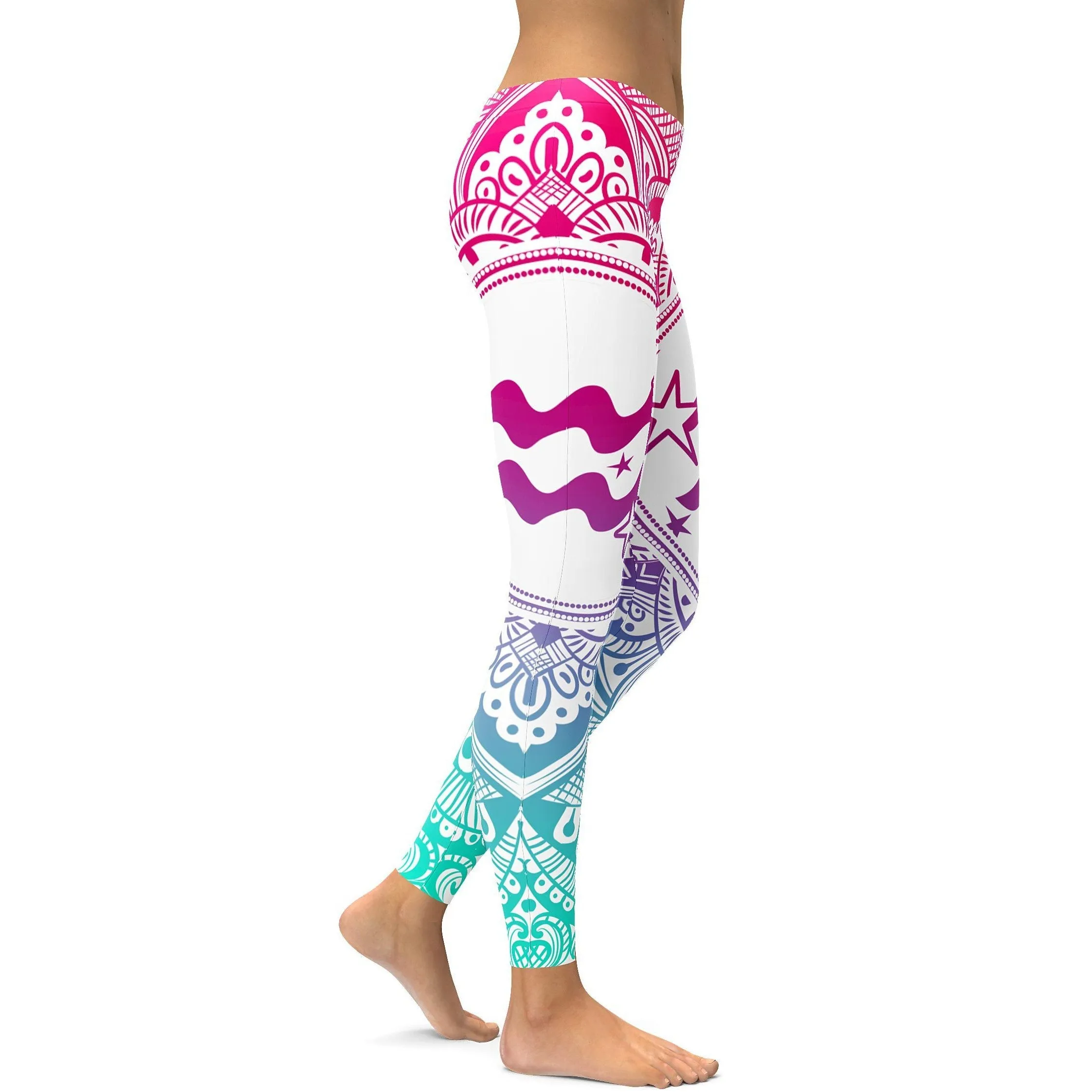 Bright Aquarius Leggings