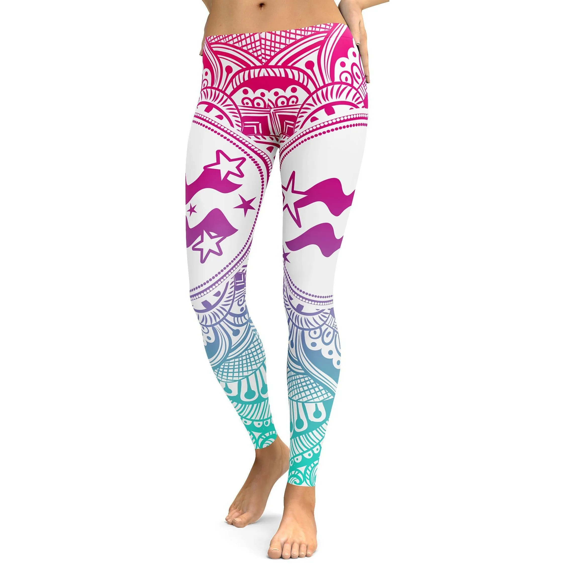 Bright Aquarius Leggings