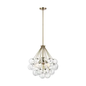 Bronzeville 22 in. 3 Lights Pendant Light Brass Finish