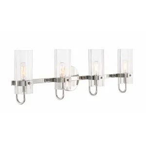 Brook 31 in. 4 Lights Vanity Light Polished Nickel Finish