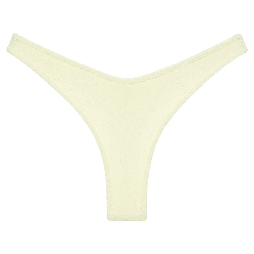 Buttercream Rib Binded Thong Bikini Bottom