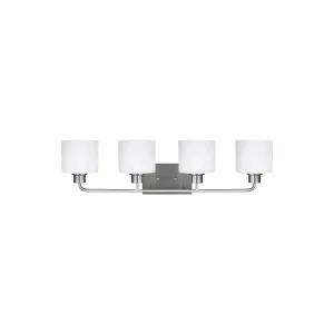 Canfield 32 in 4 Lights Vanity Light Nickel finish