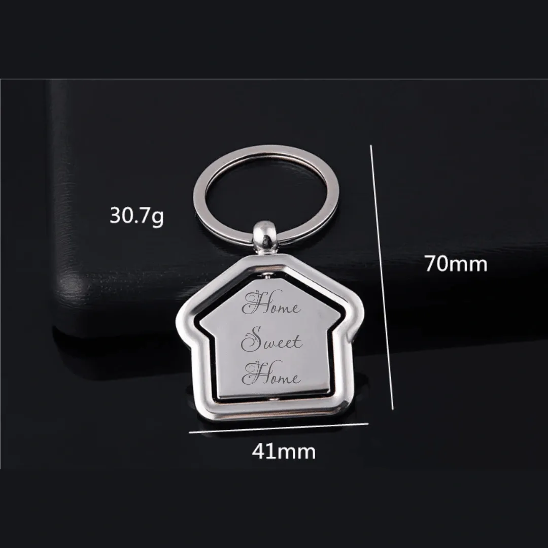 Charming Home Sweet Home Keychain