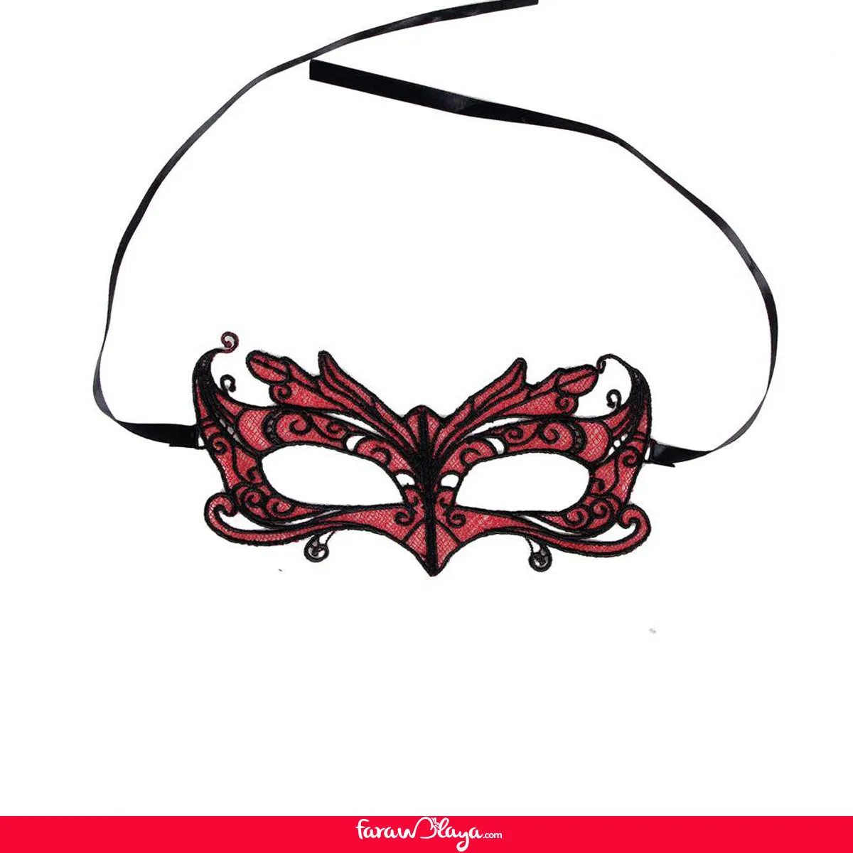 Charming Red Lace Eye Mask