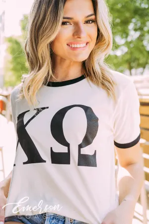 Chi Omega Recruitment Ringer Tee