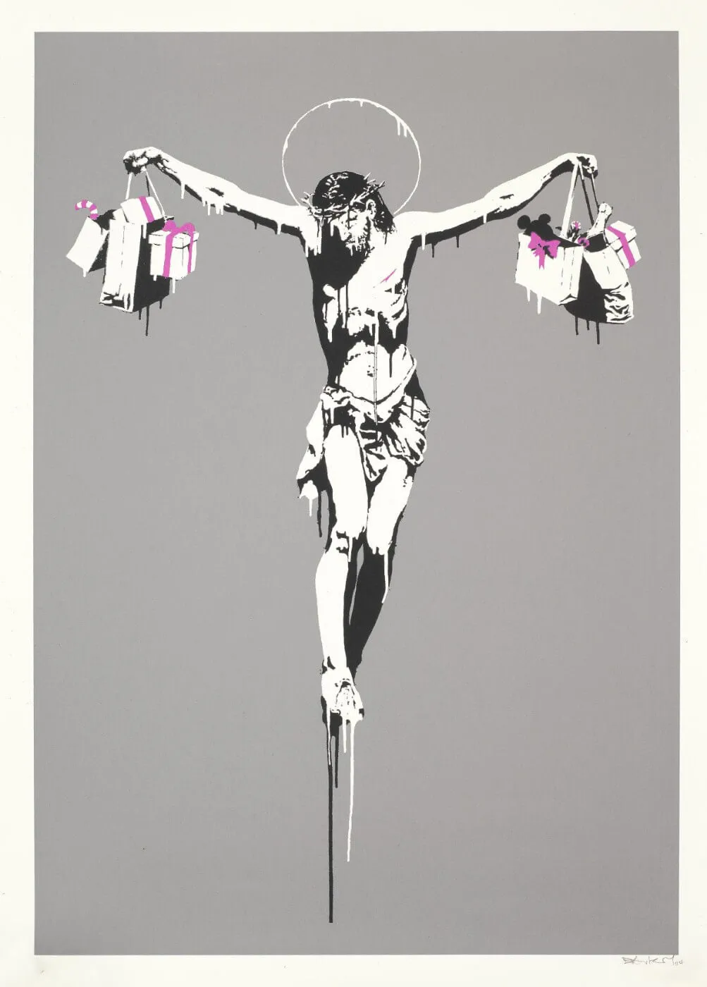 Christ with Shopping Bags - Banksy