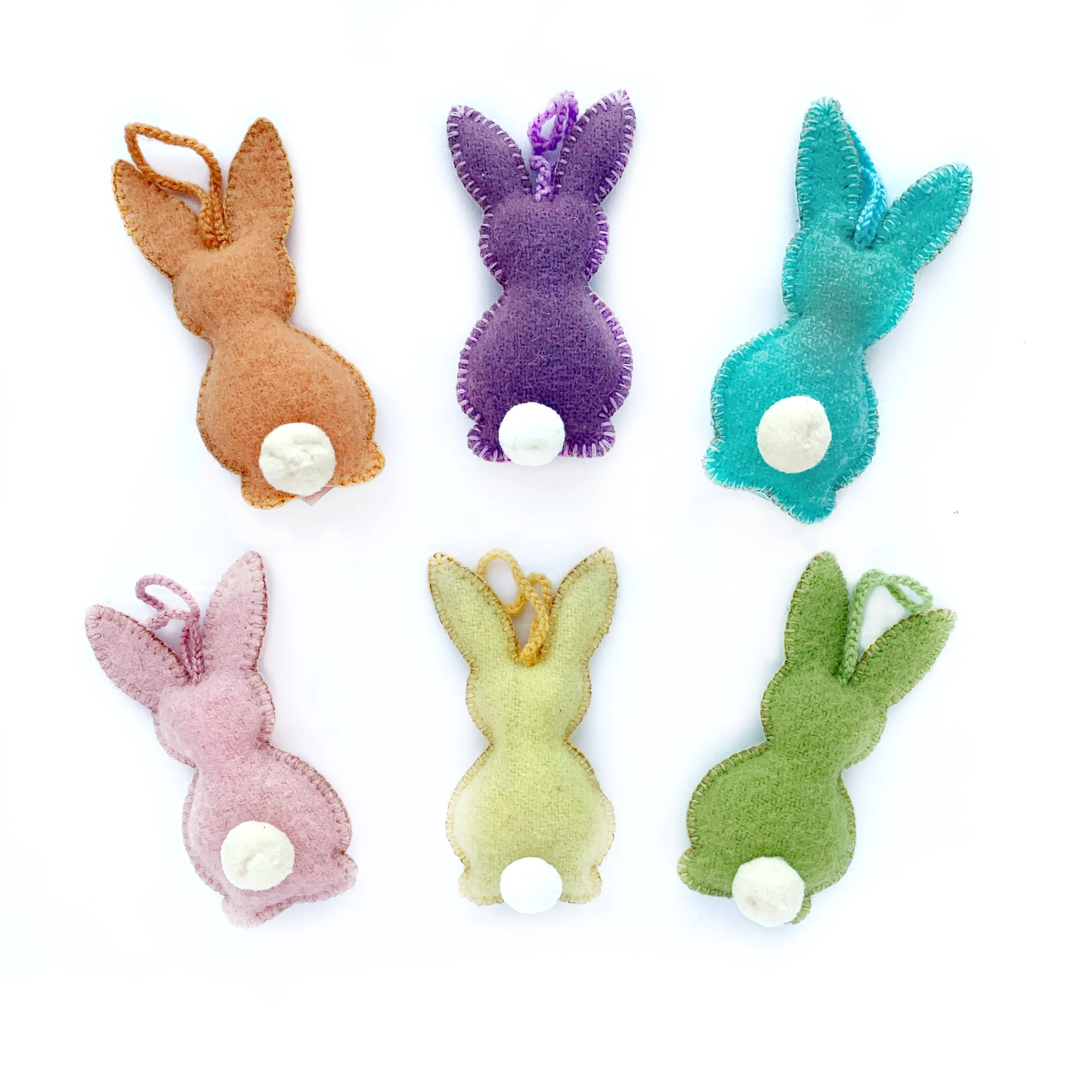 Colorful Easter Bunny Ornaments