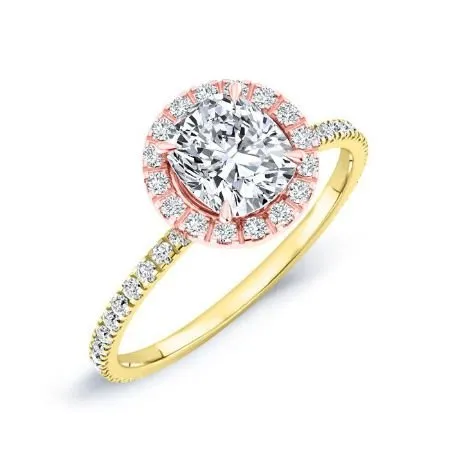 Columbine - GIA Natural Cushion Diamond Bridal Set