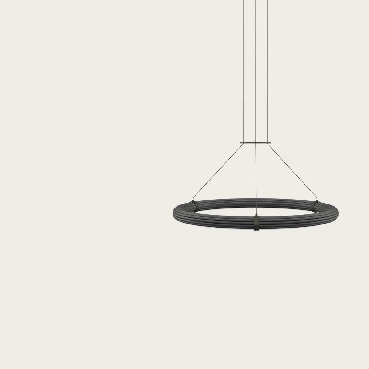 Contemporary Metal Ring Ceiling Pendant