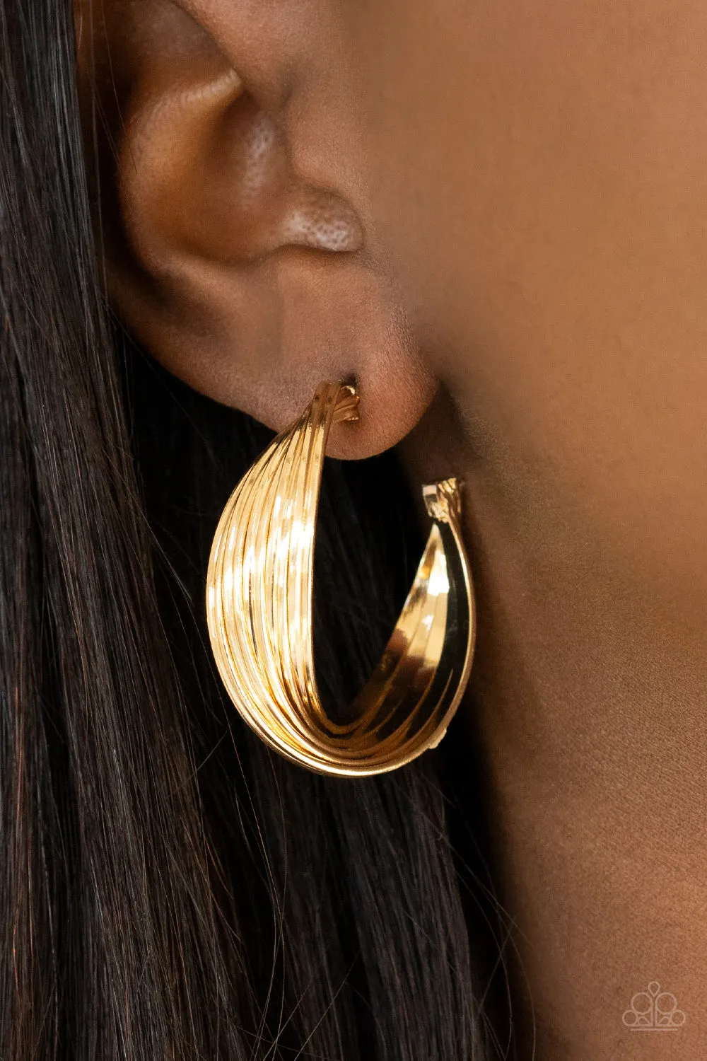 Curves In All The Right Places - Gold Hoop Earring