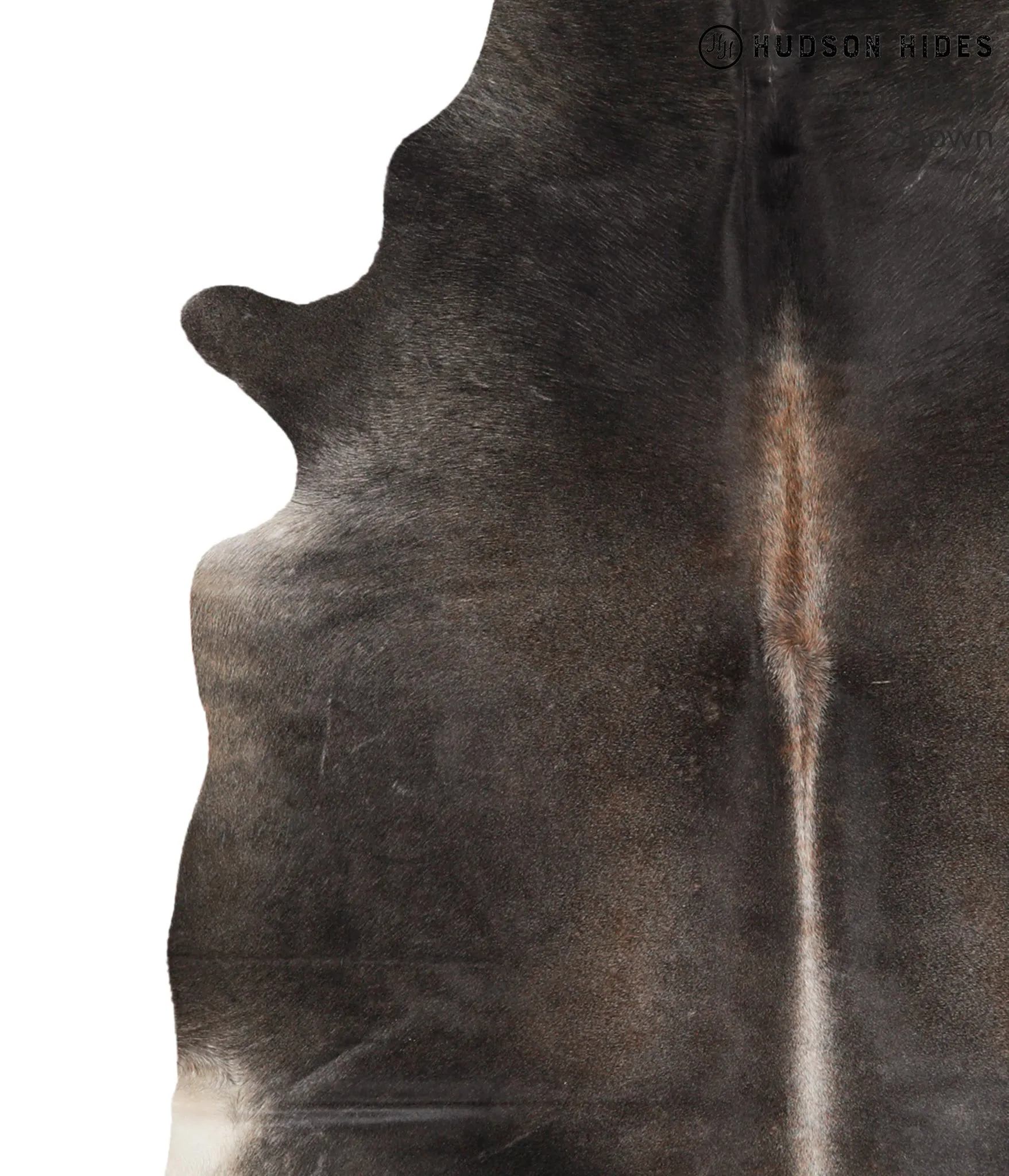 Dark Grey X-Large Brazilian Cowhide Rug 6'5"H x 6'5"W #65210 by Hudson Hides