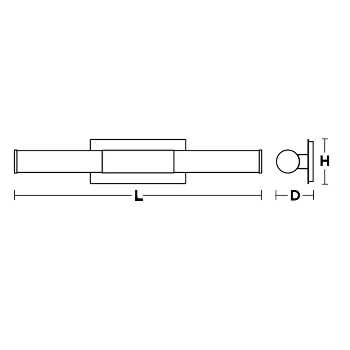 DAX 27 in. LED Armed Sconce Satin Nickel finish