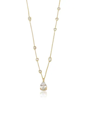 Delicate Crystal Pendant Necklace