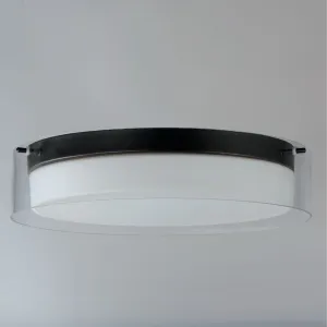 Duo 16 in. LED Flush Mount Light Black Finish