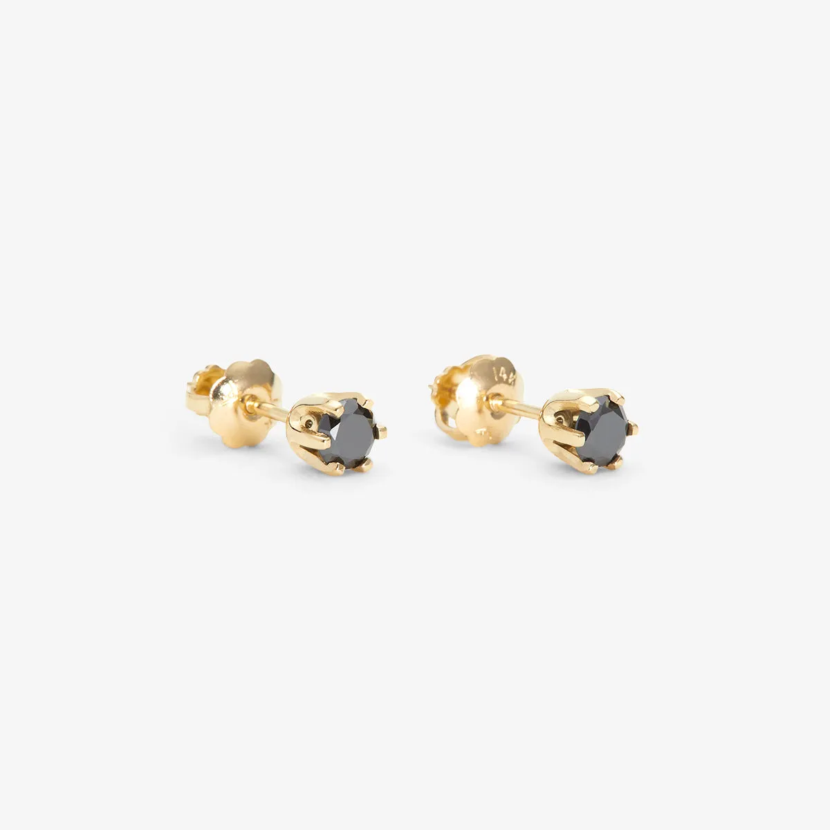 E1903BK | 3.5mm Black Diamond Studs