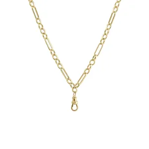 Eiffel Heavy Chain With Charm Clip Swivel Necklace