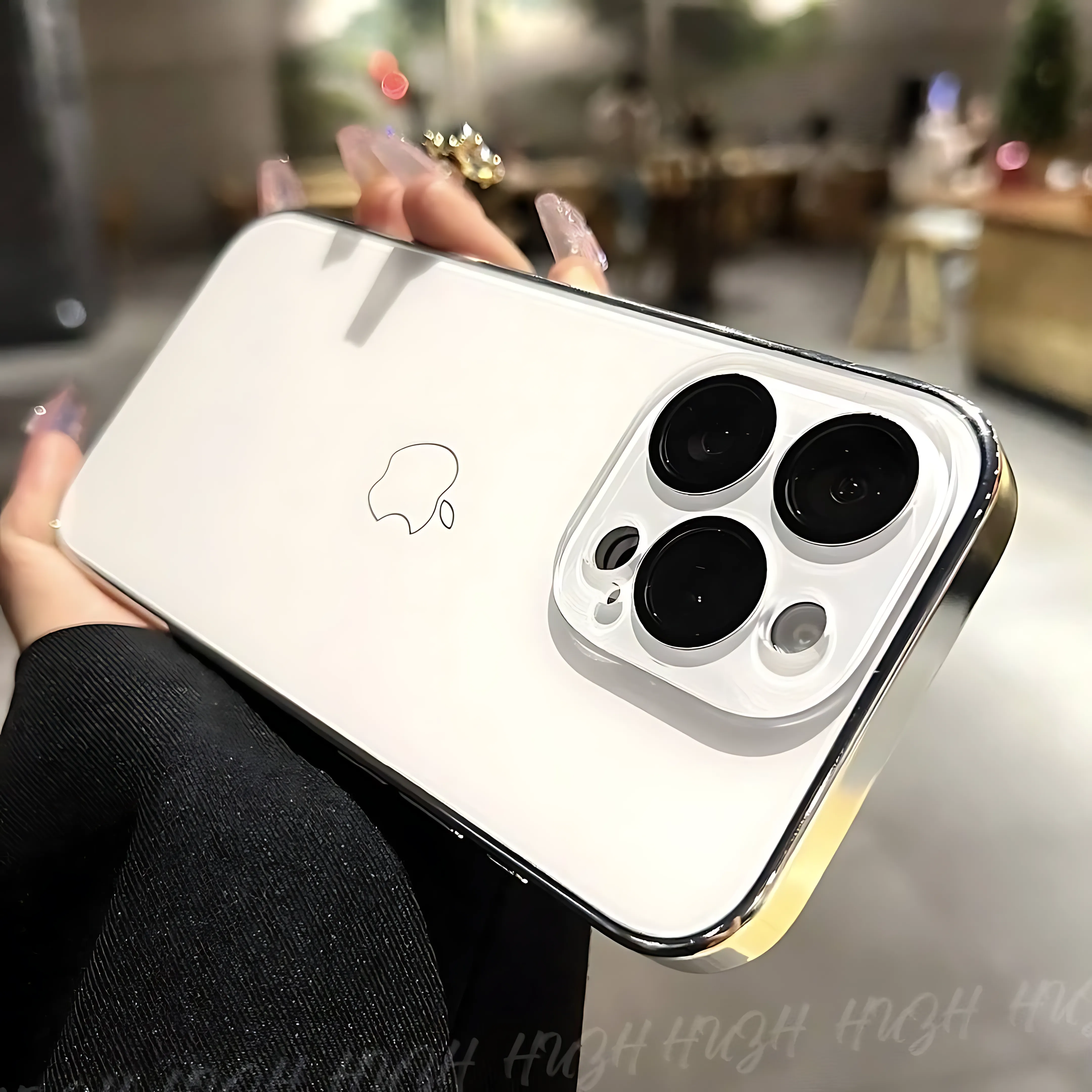 Elegant Basic Tempered Glass Case with Camera Lens Protector