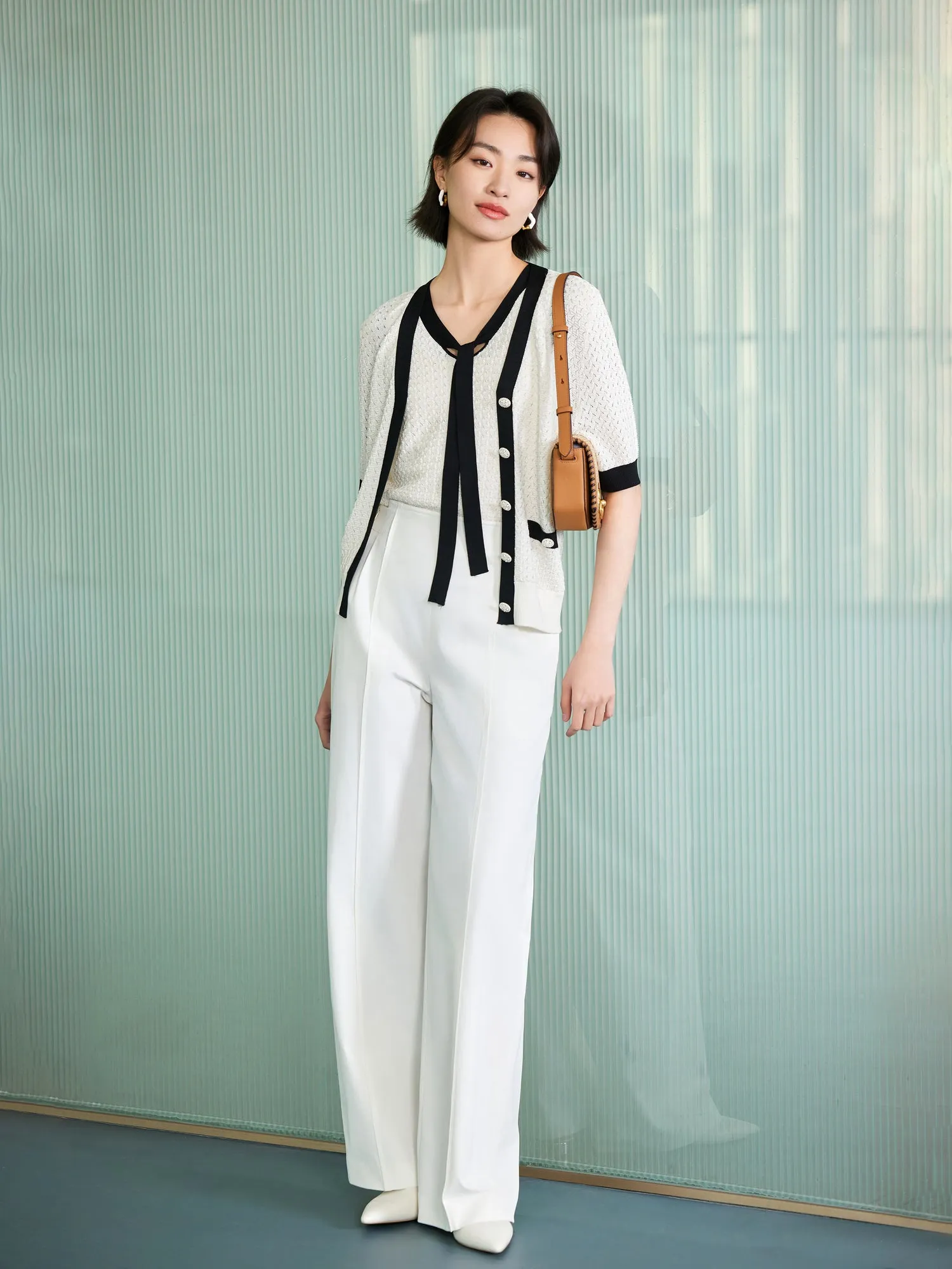 EP YAYING Silk Knitted Vest