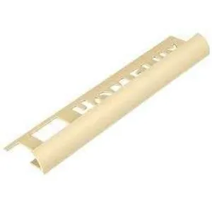 Evia Tile Trim 10mm x 2.5M PVC Round Edge Ivory