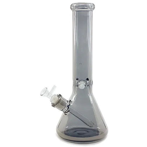 Experience the Essence of Smoking with Iridescent Shiny Finish Beaker Water Pipe (14")