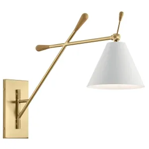 Finnick 20 in. Armed Sconce Gold Finish