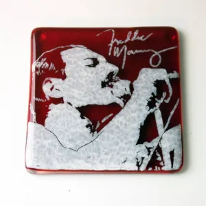 Freddie Handmade Fused Glass Coaster