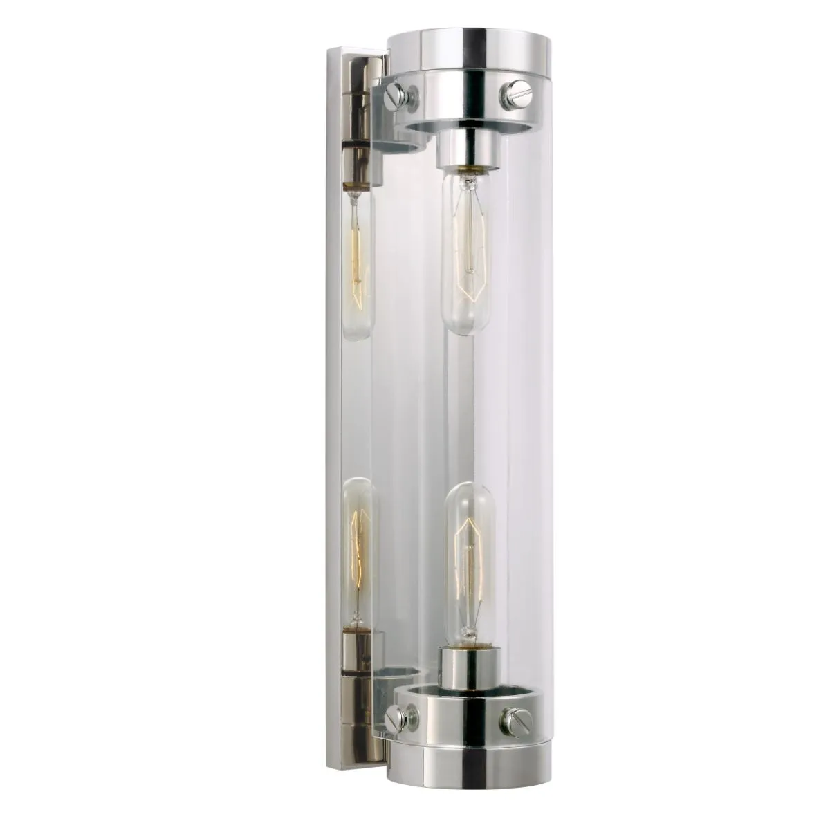 Garrett 18 in. 2 lights Wall Light Nickel finish