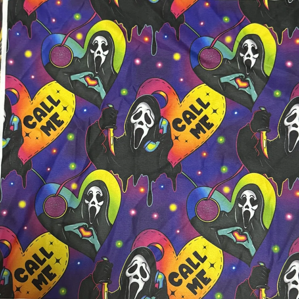 Ghostface Neon (Semi-Exclusive) - High-quality Handcrafted Vibrant Leggings