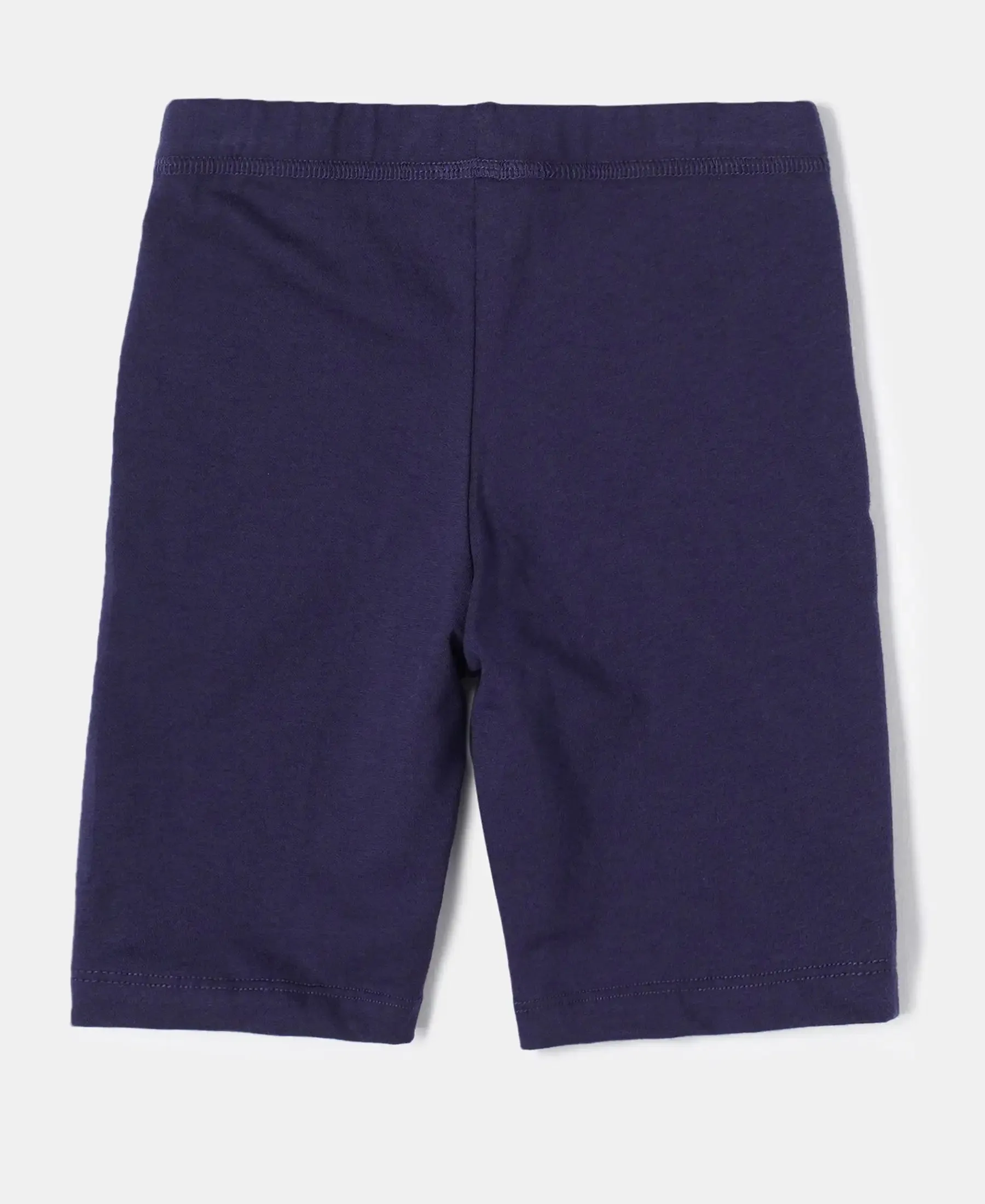 Girl's Super Combed Cotton Elastane Stretch Shorties with Ultrasoft Waistband - Classic Navy