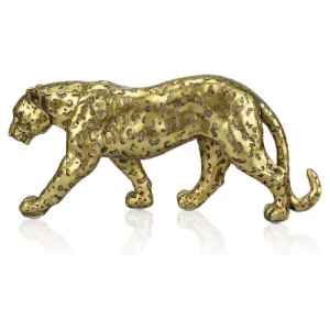 Gold Cheetah Polyresin Figurine