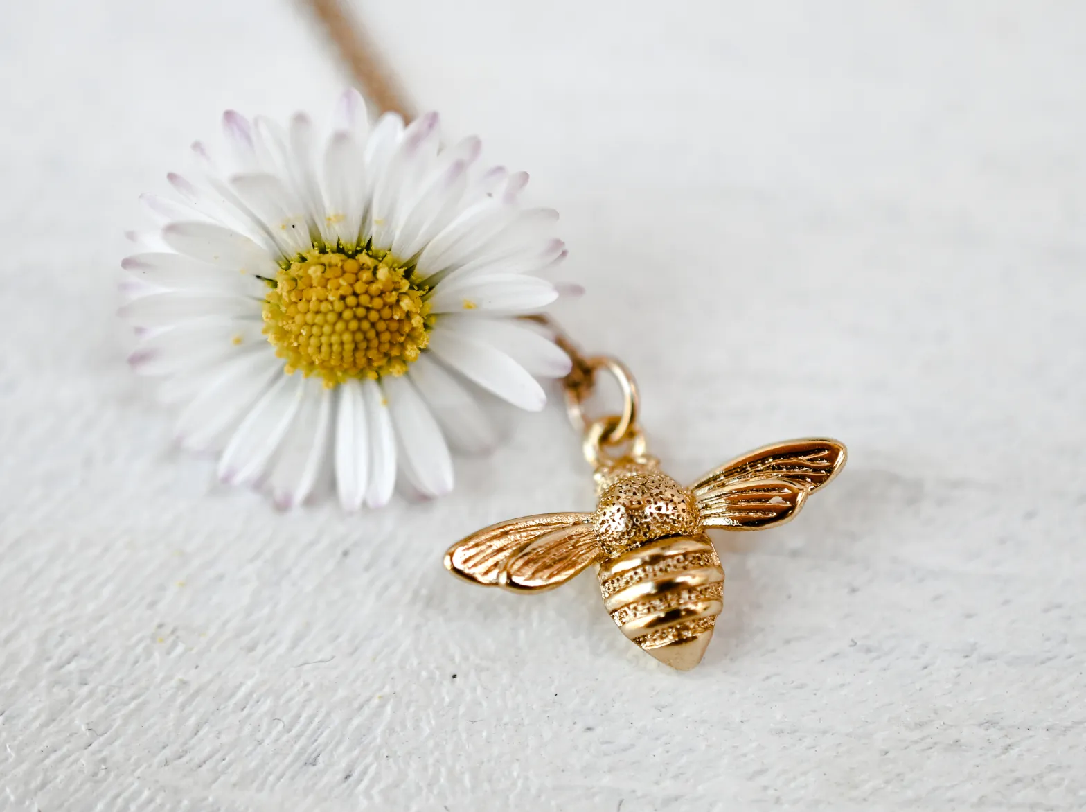 Gold Fill Bee Necklace