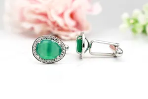 GREEN ONYX CUFFLINKS