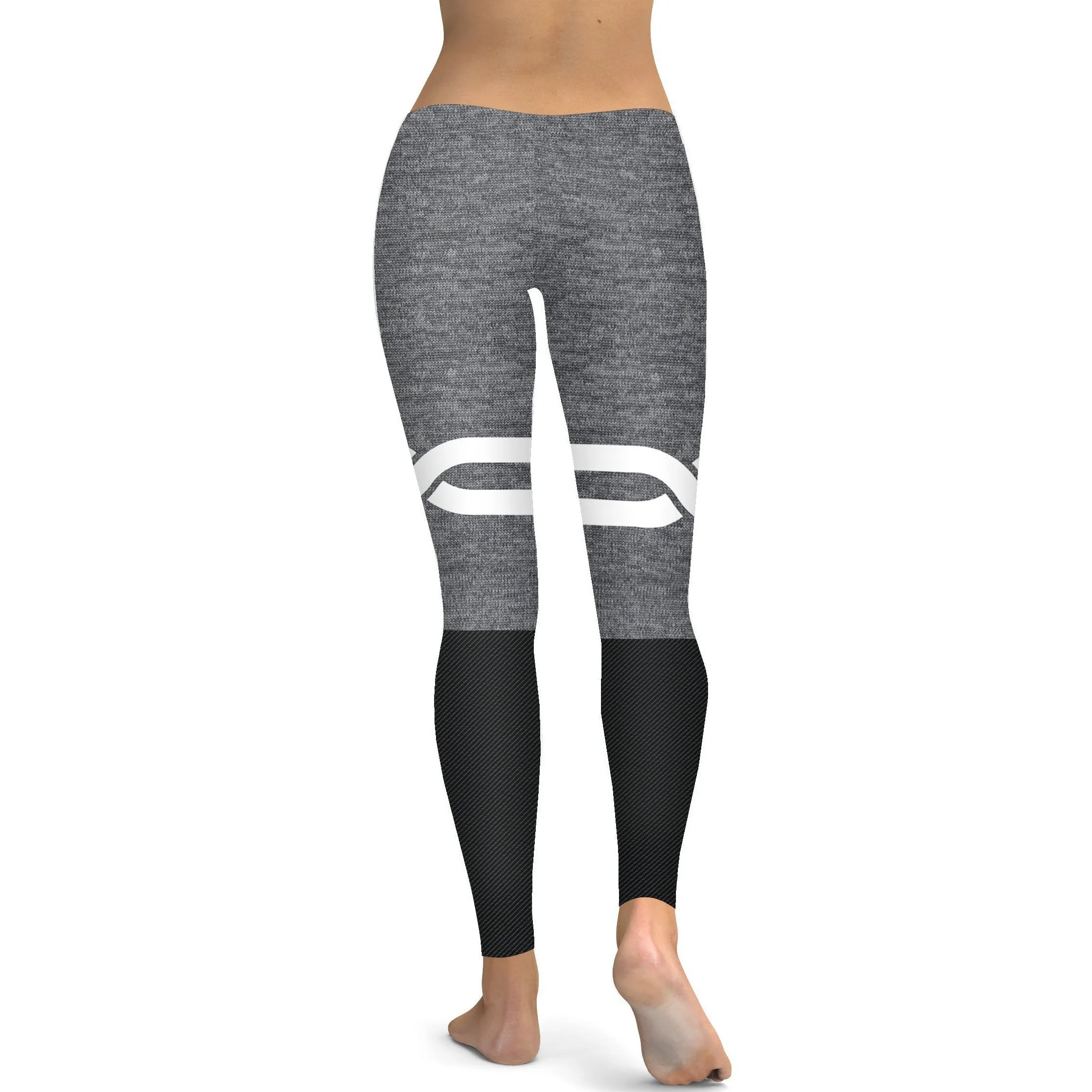 Grey and Black Infinity Leggings