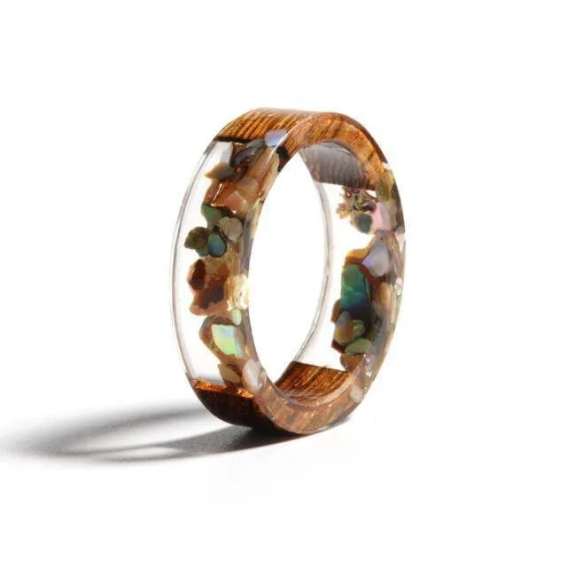 Handmade Colorful Wood Love Ring