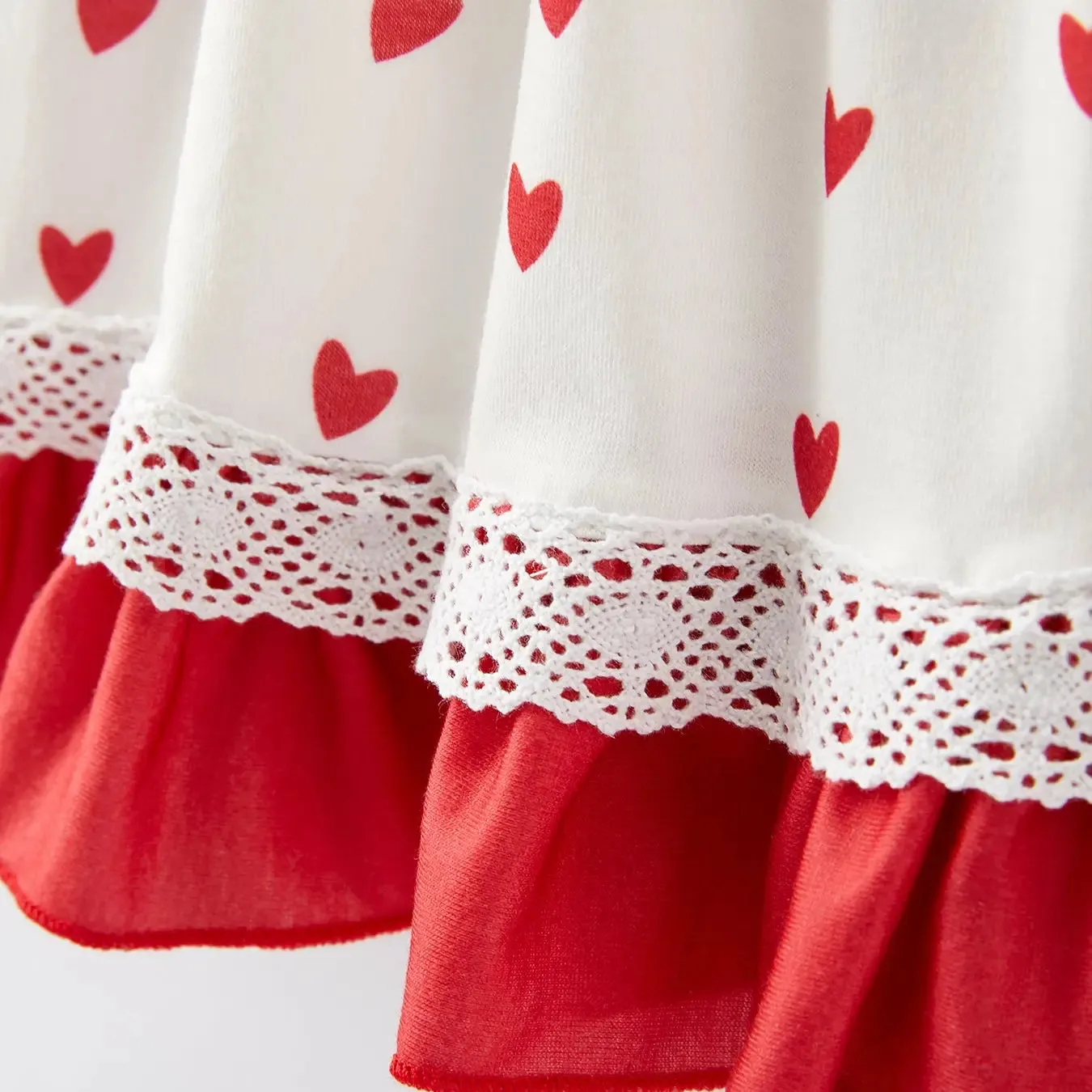 Heart Ruffle Pocket Dress