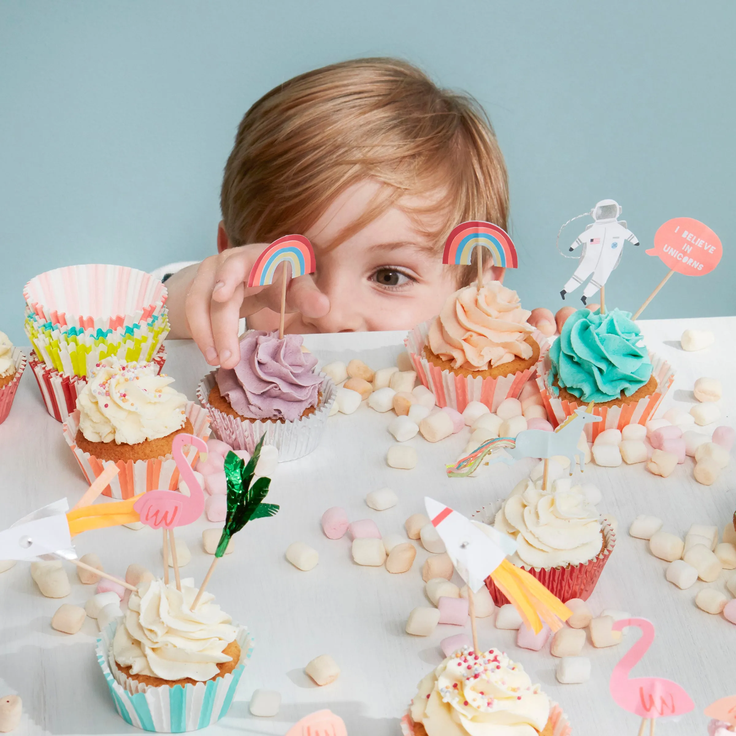 I Believe In Unicorns Cupcake Kit (x 24 toppers)