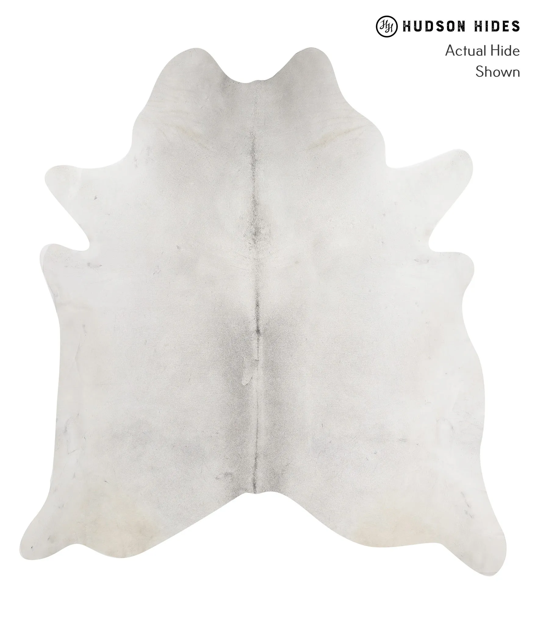 Light Grey XX-Large Brazilian Cowhide Rug 8'2"H x 7'6"W #82074 by Hudson Hides