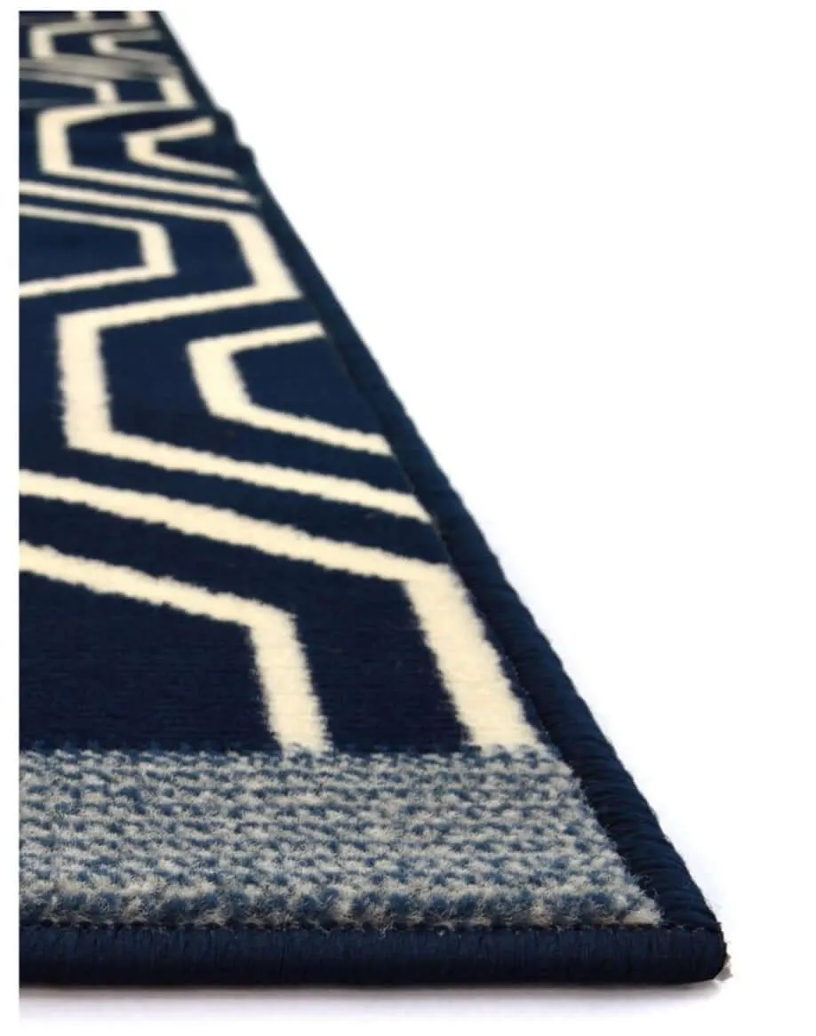 Maestro Honeycomb Navy Rug | 3035 X011