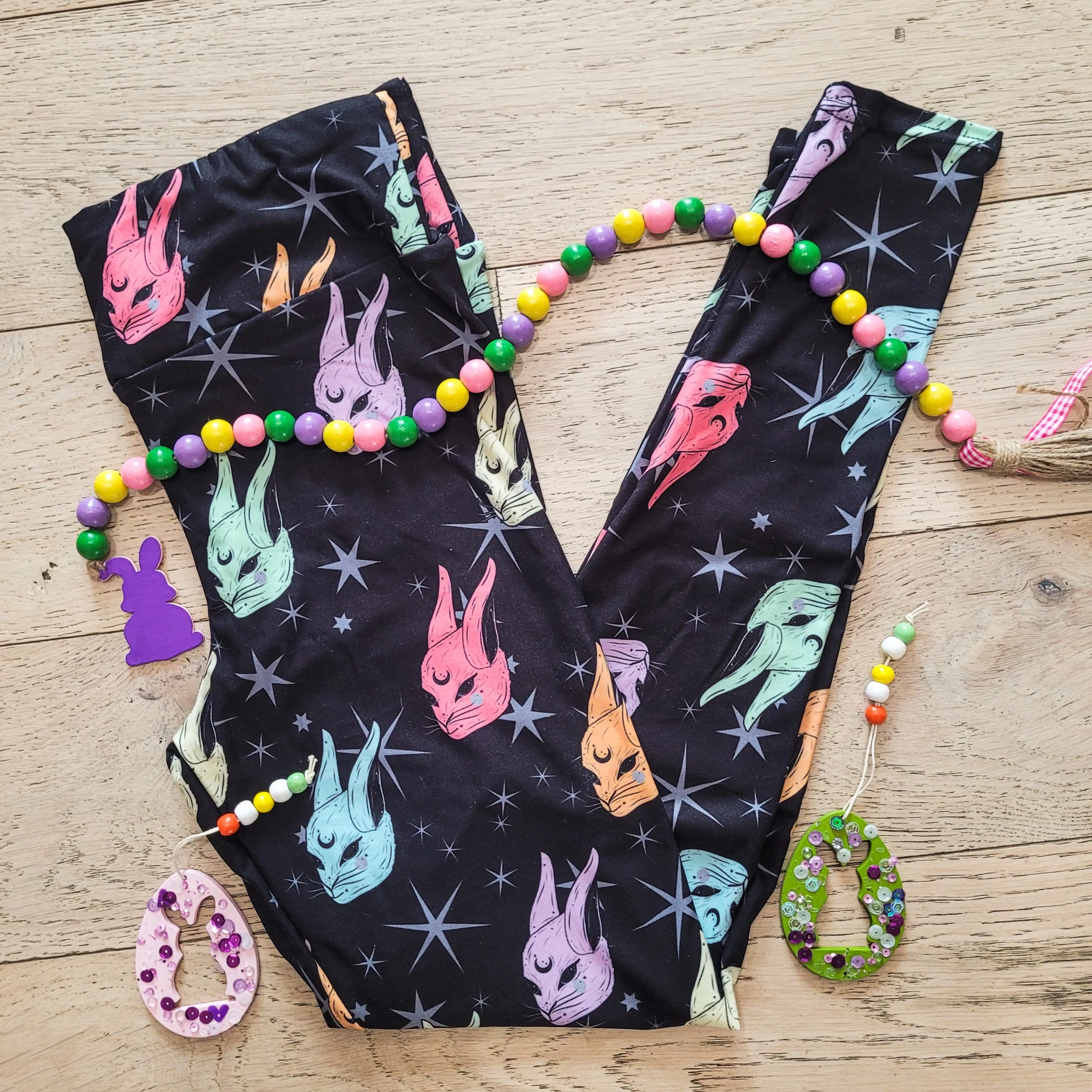 Magical Rabbits (Exclusive) - High-quality Handcrafted Vibrant Leggings